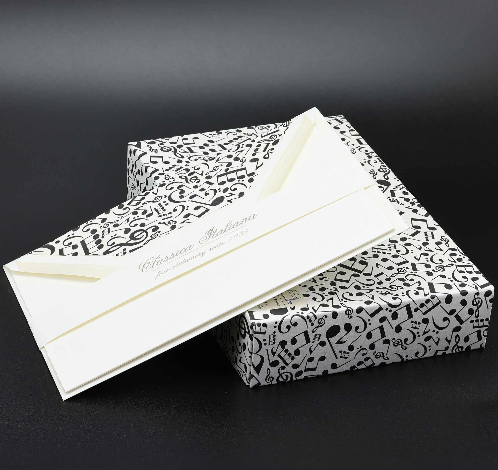 Music Note Folded cards and Envelopes 4.5”x 6.7” (10ct.) | Rossi 1931 ...