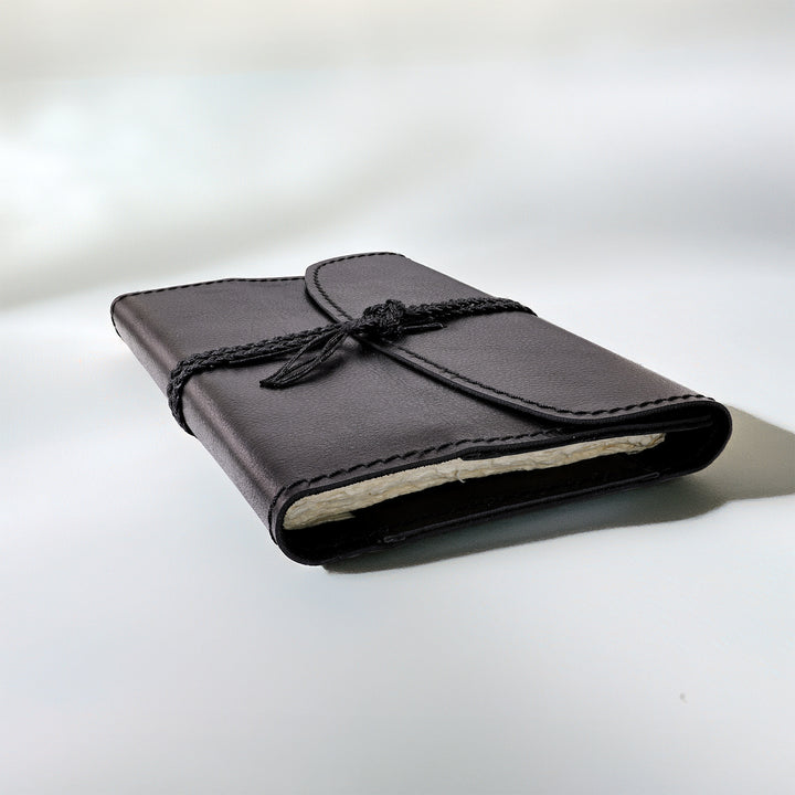 The Pleasure of Writing Leather Travel Journal with Tie and Bookmark