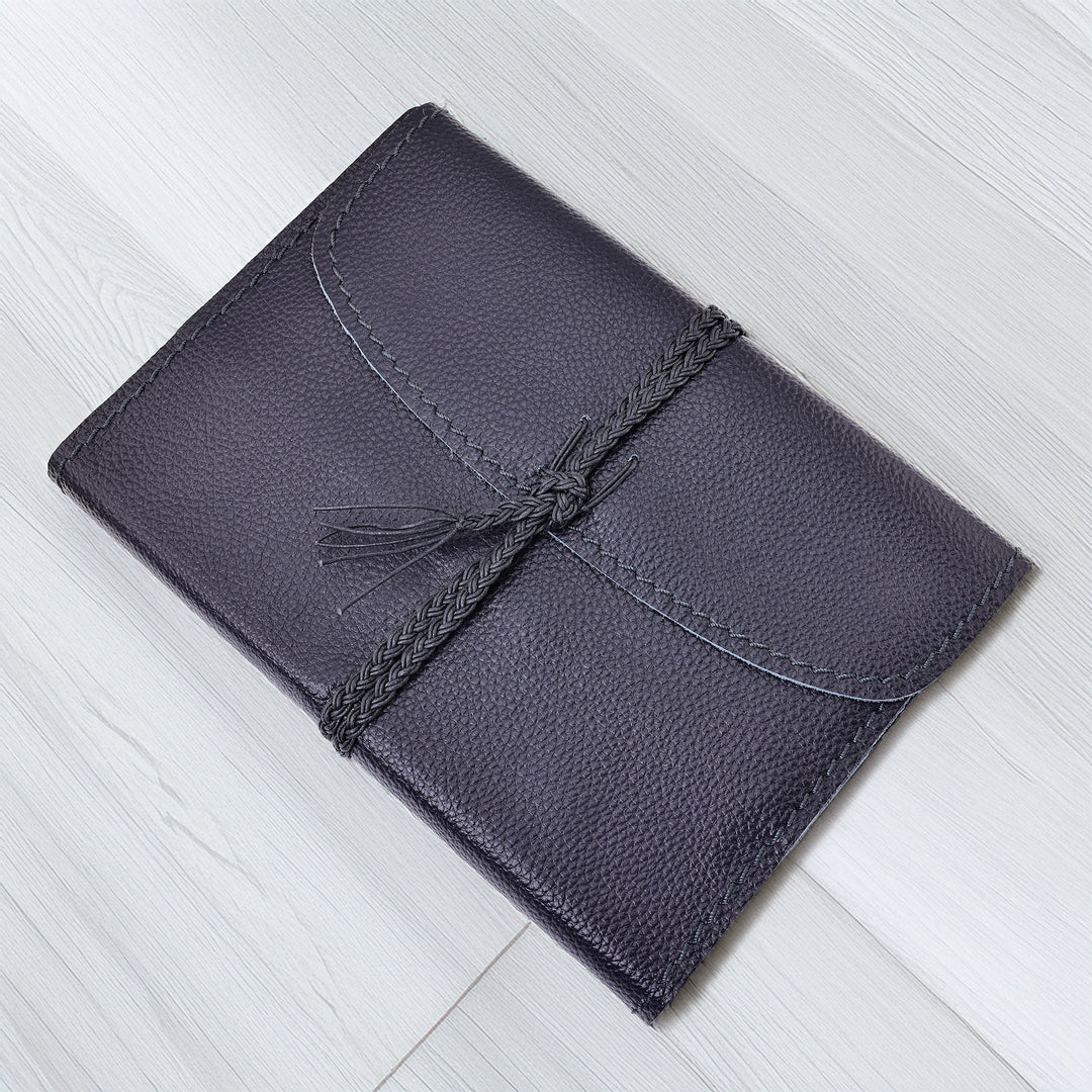 The Pleasure of Writing Leather Travel Journal with Tie and Bookmark