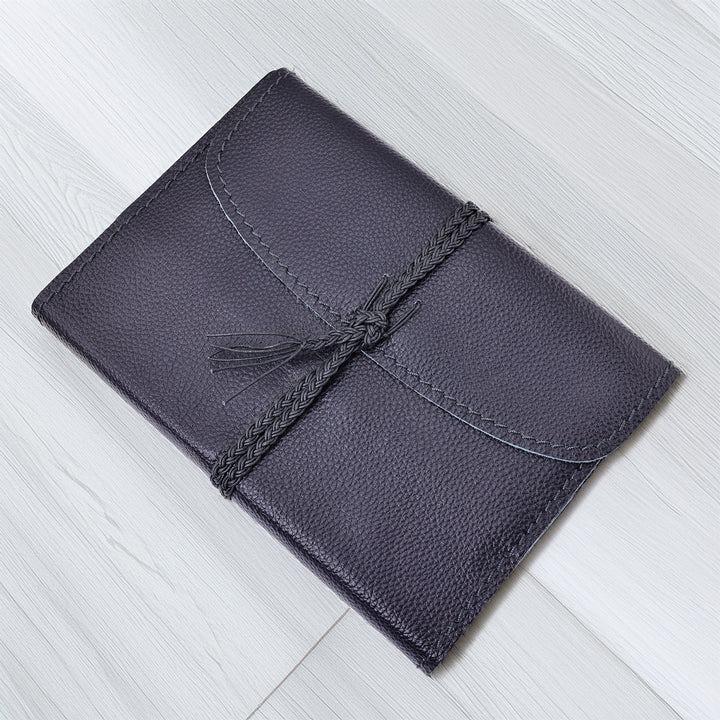 The Pleasure of Writing Leather Travel Journal with Tie and Bookmark