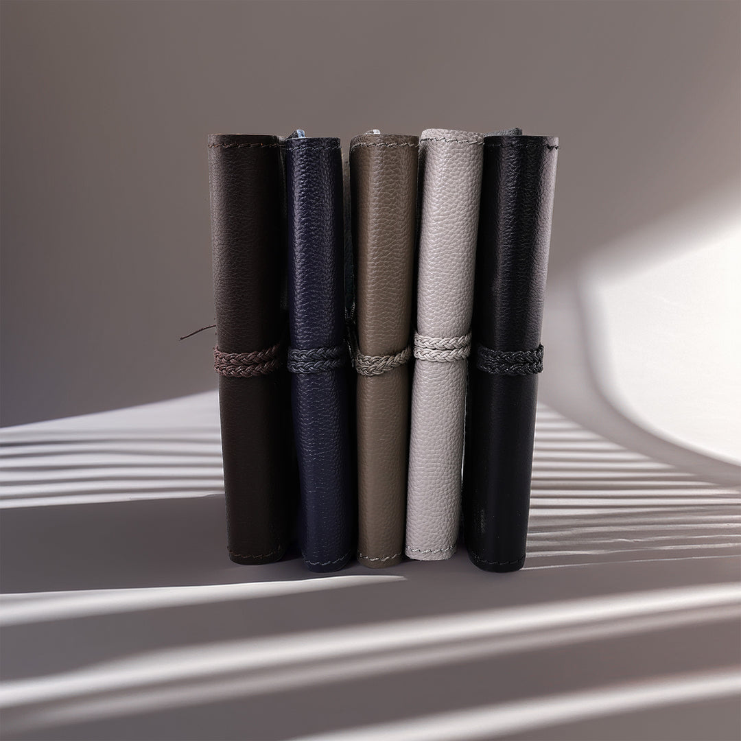 The Pleasure of Writing Leather Travel Journal with Tie and Bookmark