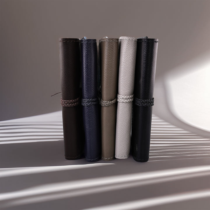 The Pleasure of Writing Leather Travel Journal with Tie and Bookmark