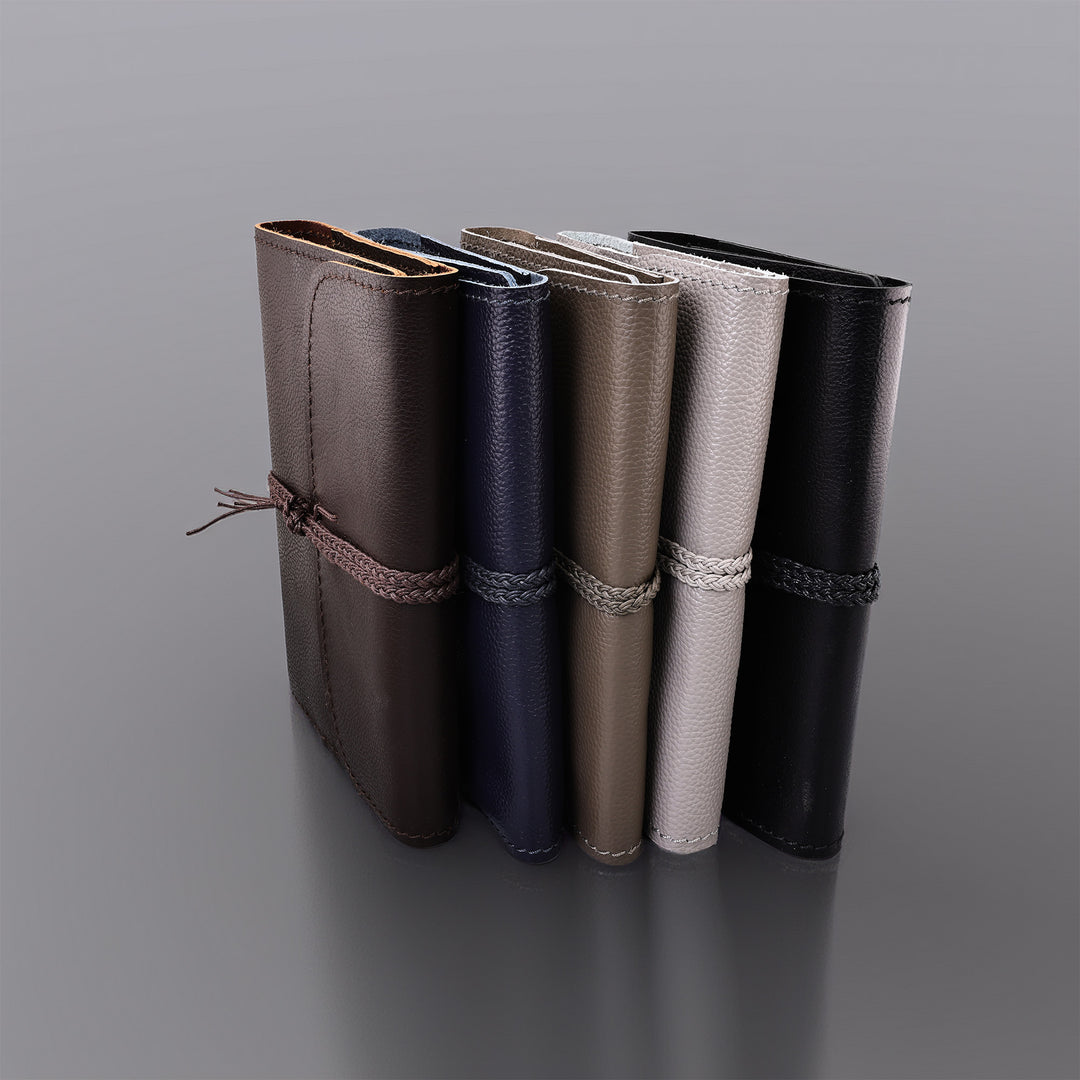 The Pleasure of Writing Leather Travel Journal with Tie and Bookmark