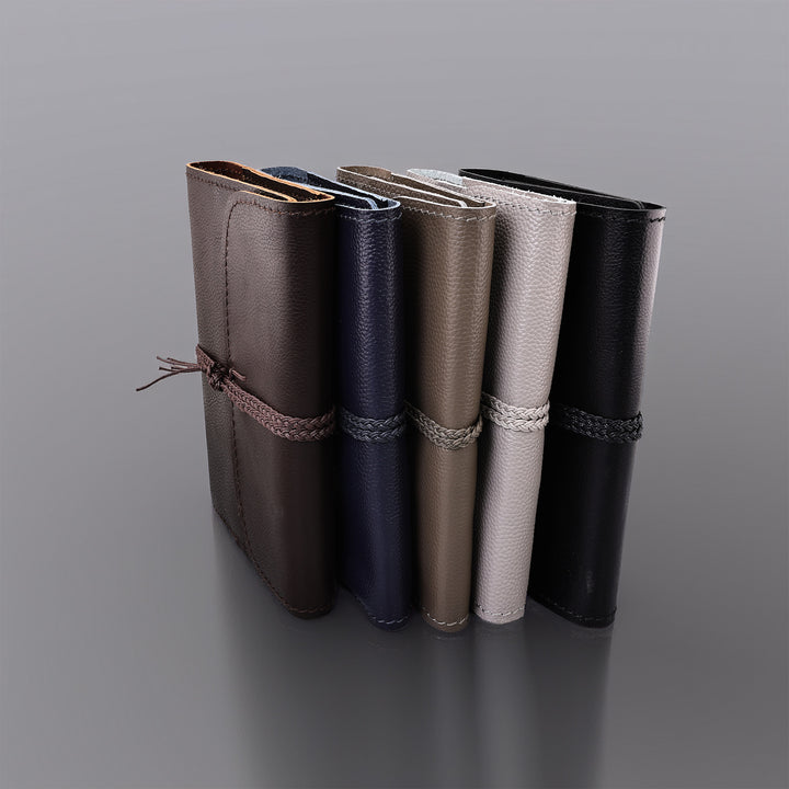 The Pleasure of Writing Leather Travel Journal with Tie and Bookmark