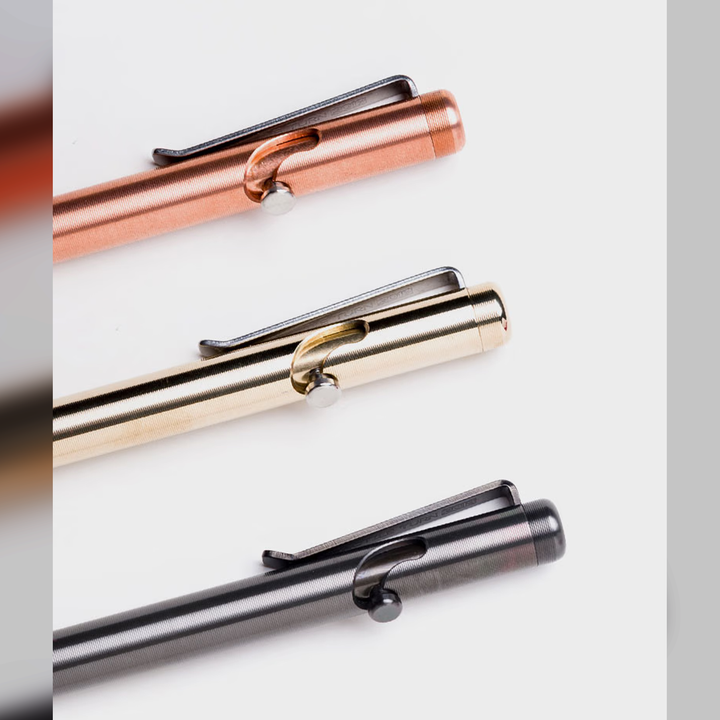 Tactile Turn Bronze Bolt Action - Click Pen
