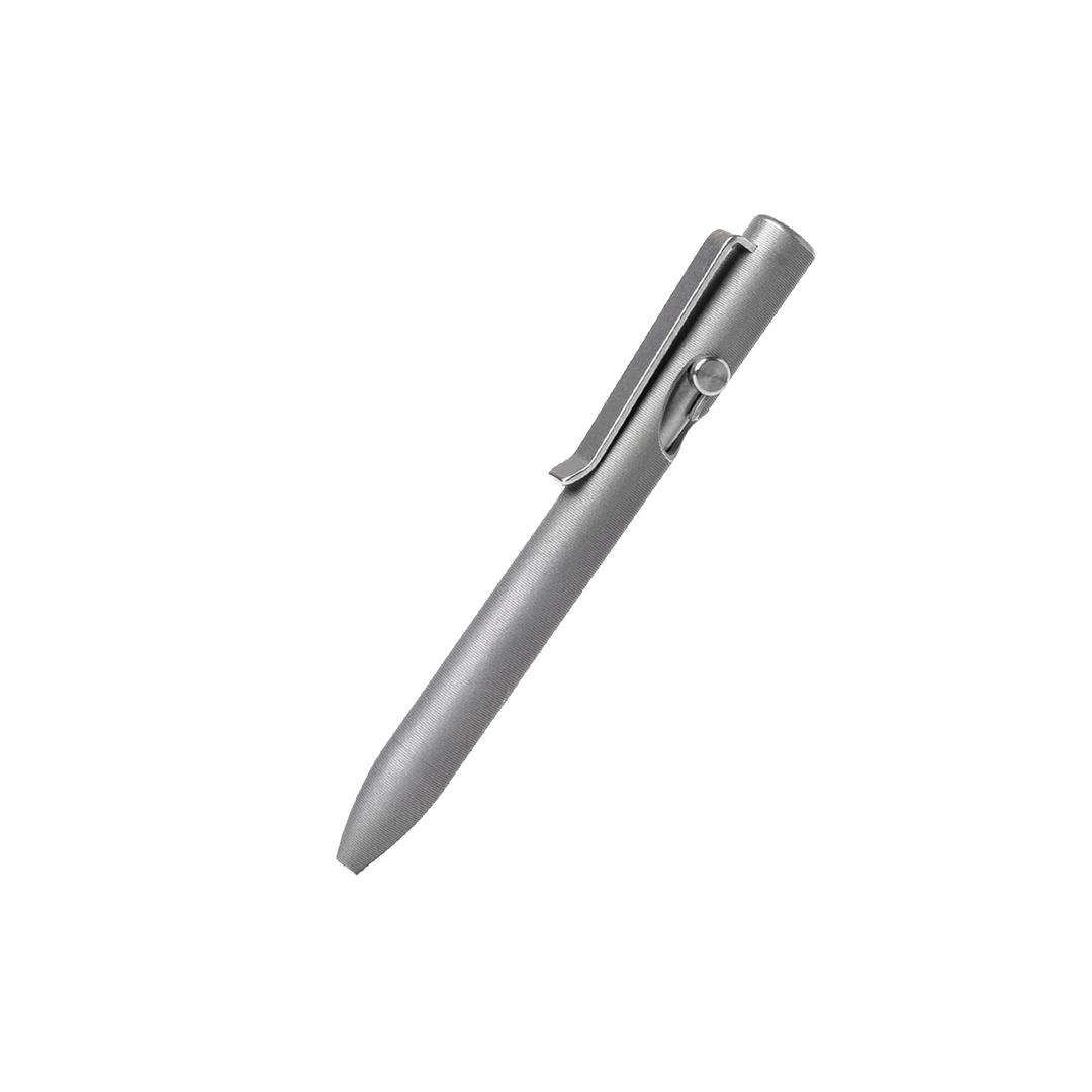 Tactile Turn Stonewashed Titanium Bolt-Action - Click Pen