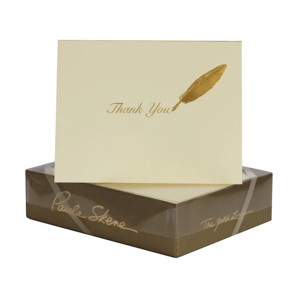 Paula Skene Quill Thank You  Cards and Envelopes