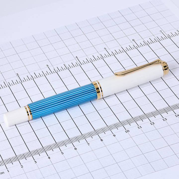 Pelikan M600 Turquoise And White