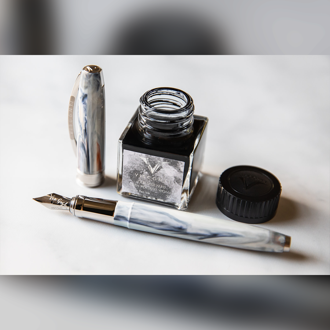 Visconti Van Gogh Old Vineyard with Peasant Woman - Fountain Pen Gift Set