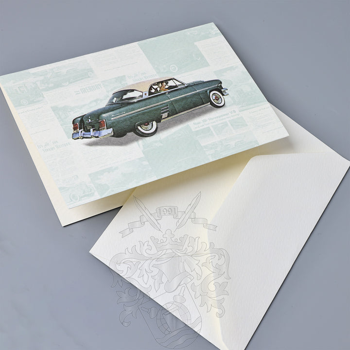 Vintage Cars Fold Notecards 3.33" x 5.12" (12ct.) | Rossi 1931 Italian Stationery