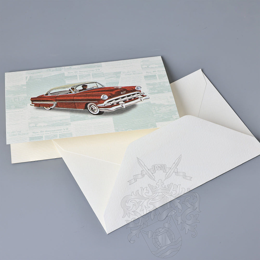 Vintage Cars Fold Notecards 3.33" x 5.12" (12ct.) | Rossi 1931 Italian Stationery