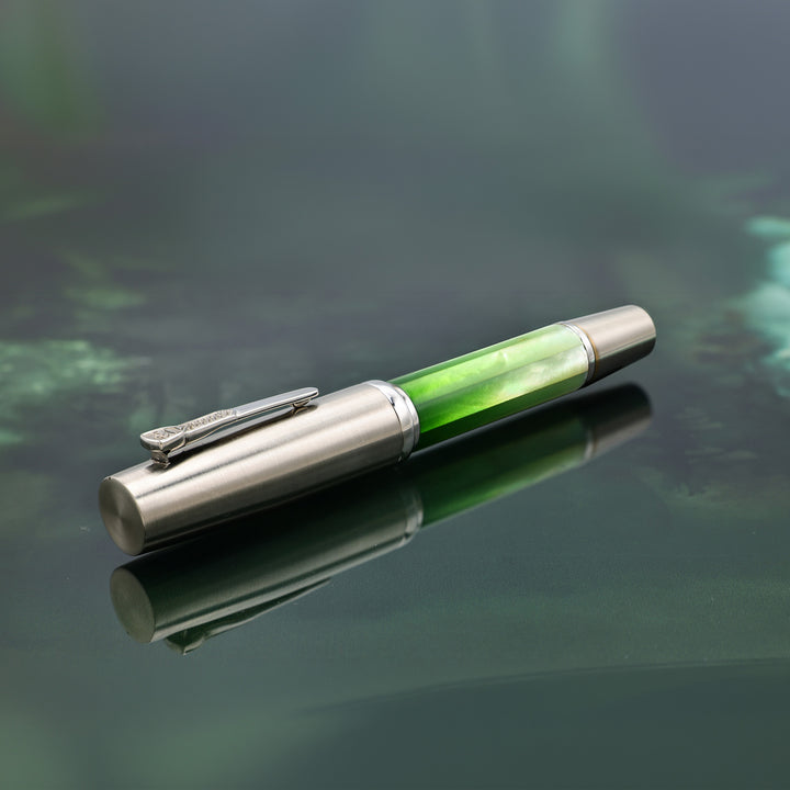 Krone Mother of Pearl Gradient Chartreuse Fountain Pen