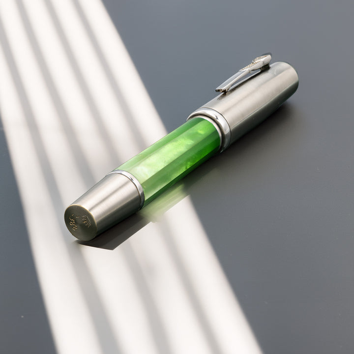 Krone Mother of Pearl Gradient Chartreuse Fountain Pen