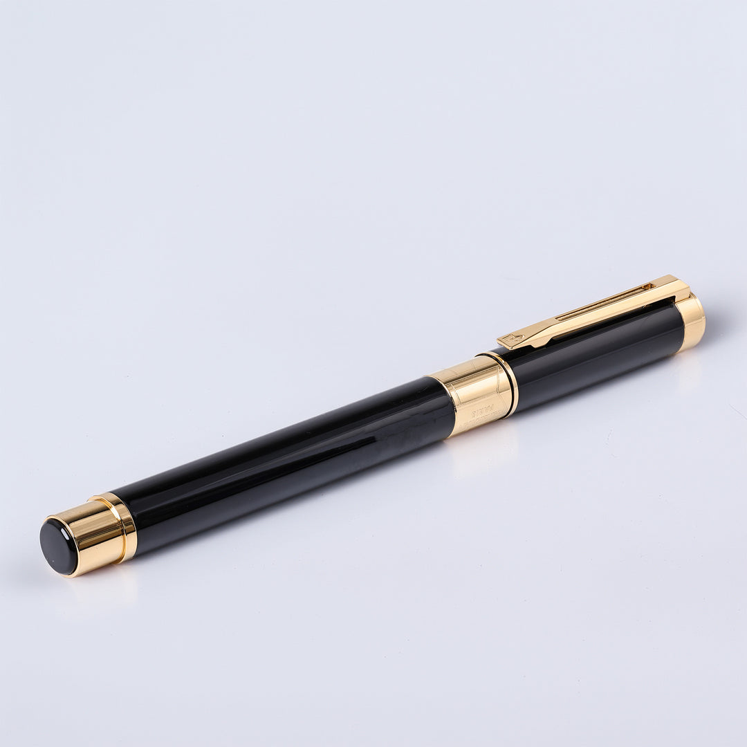 Waterman Perspective Black with Gold Trim Rollerball