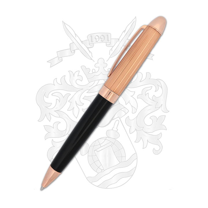 Waldmann Précieux Ballpoint Pen - Rosegold with Frosted Lines