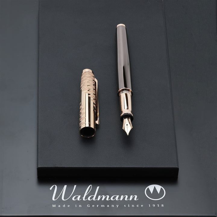 Waldmann Tuscany Fountain Pen - Vela - Steel