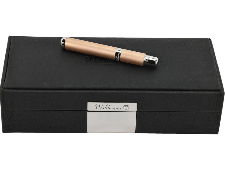 Waldmann Voyager Matte Rose Gold Plated Rollerball