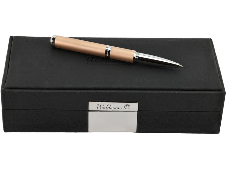 Waldmann Voyager Matte Rose Gold Plated Rollerball