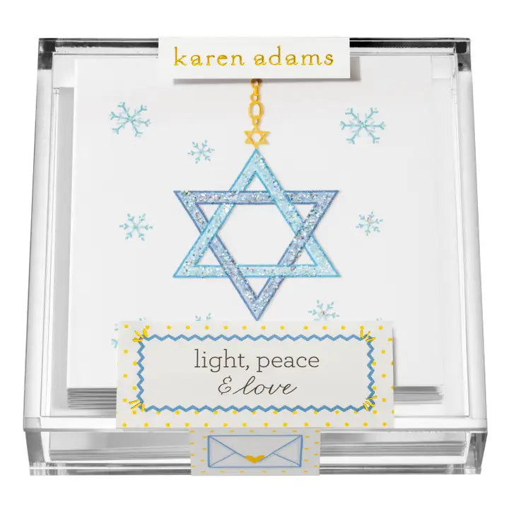 Karen Adams - Light, Peace & Love Gift Enclosure Box  (3" x 3")