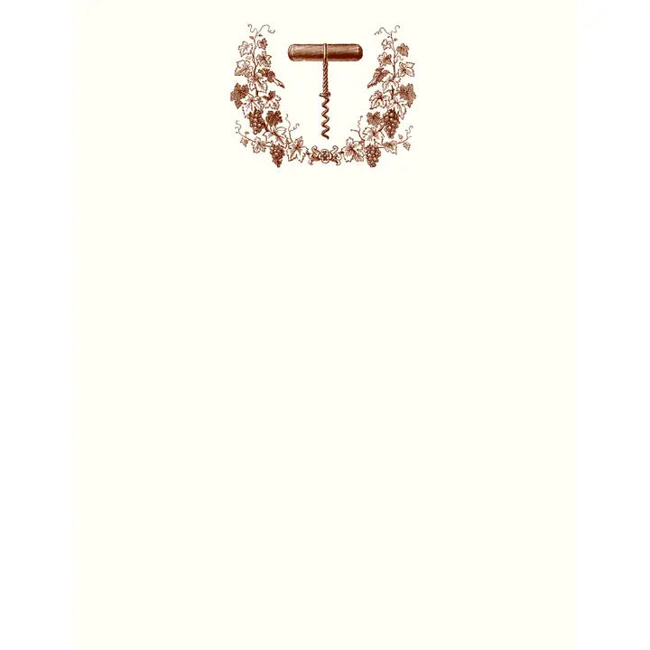 Wine Wreathe Flat Note Card with Plain Envelope (10 ct)  A2 | Alexa Pulitzer