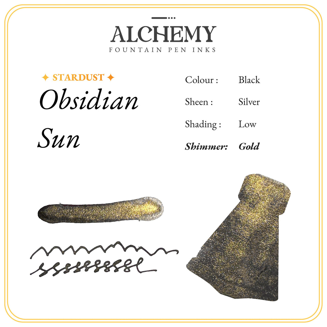 Endless Alchemy 45ml Ink Bottle - Obsidian Sun