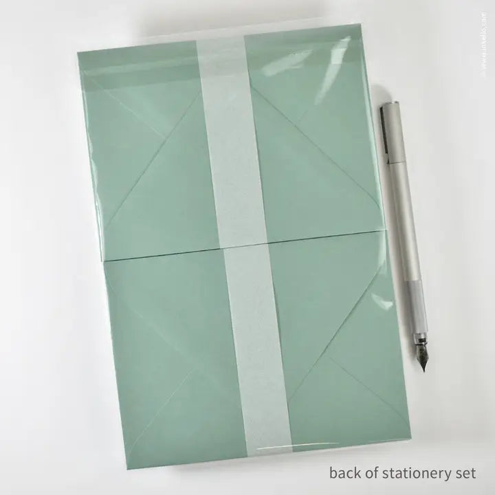 Stationery Set with Green Sprouting Plants