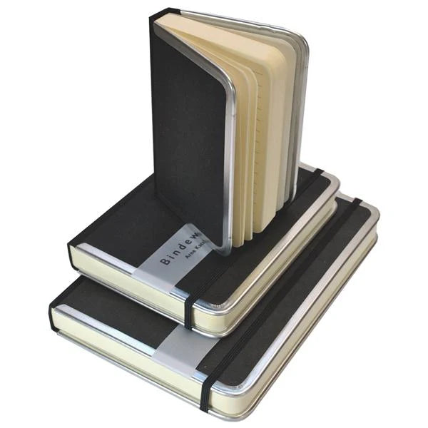 Bindewerk Basic Metal Edge Notebook, Black