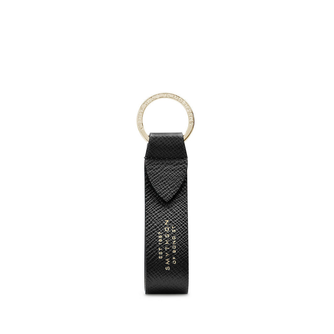 Keyring with Leather Strap in Panama | SMYTHSON LONDON