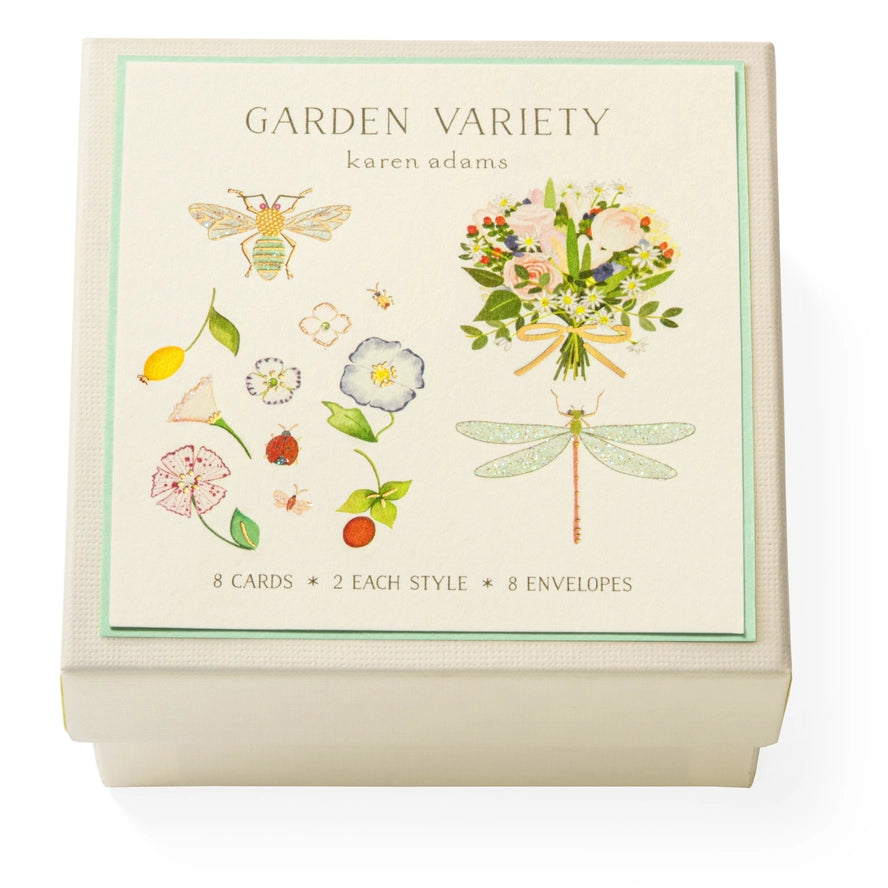 Karen Adams - Garden Variety Gift Enclosure Box  (2.75" x 2.75")