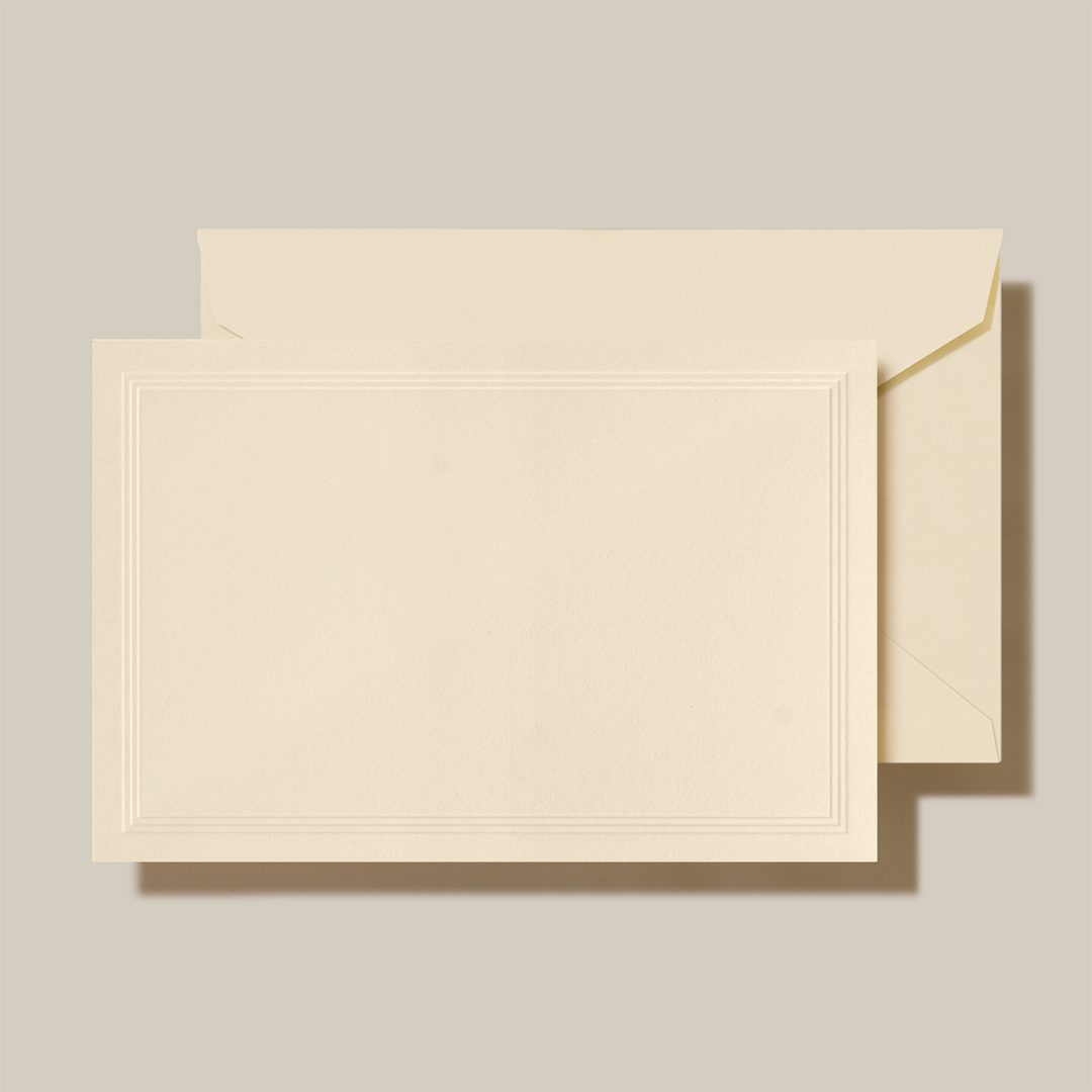 Triple Debossed Correspondence Card (10 Cards & 10 Envelopes)