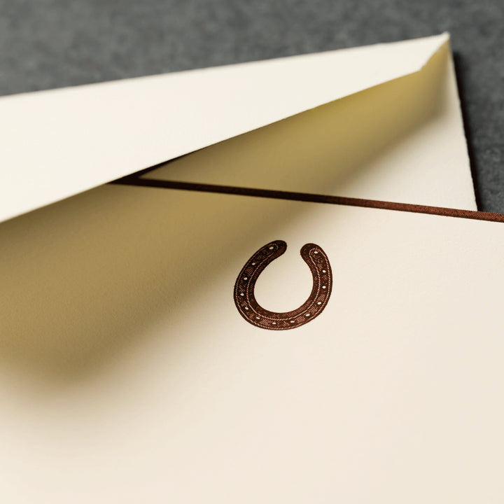 Crane Horseshoe Cards & Envelopes - 10pk