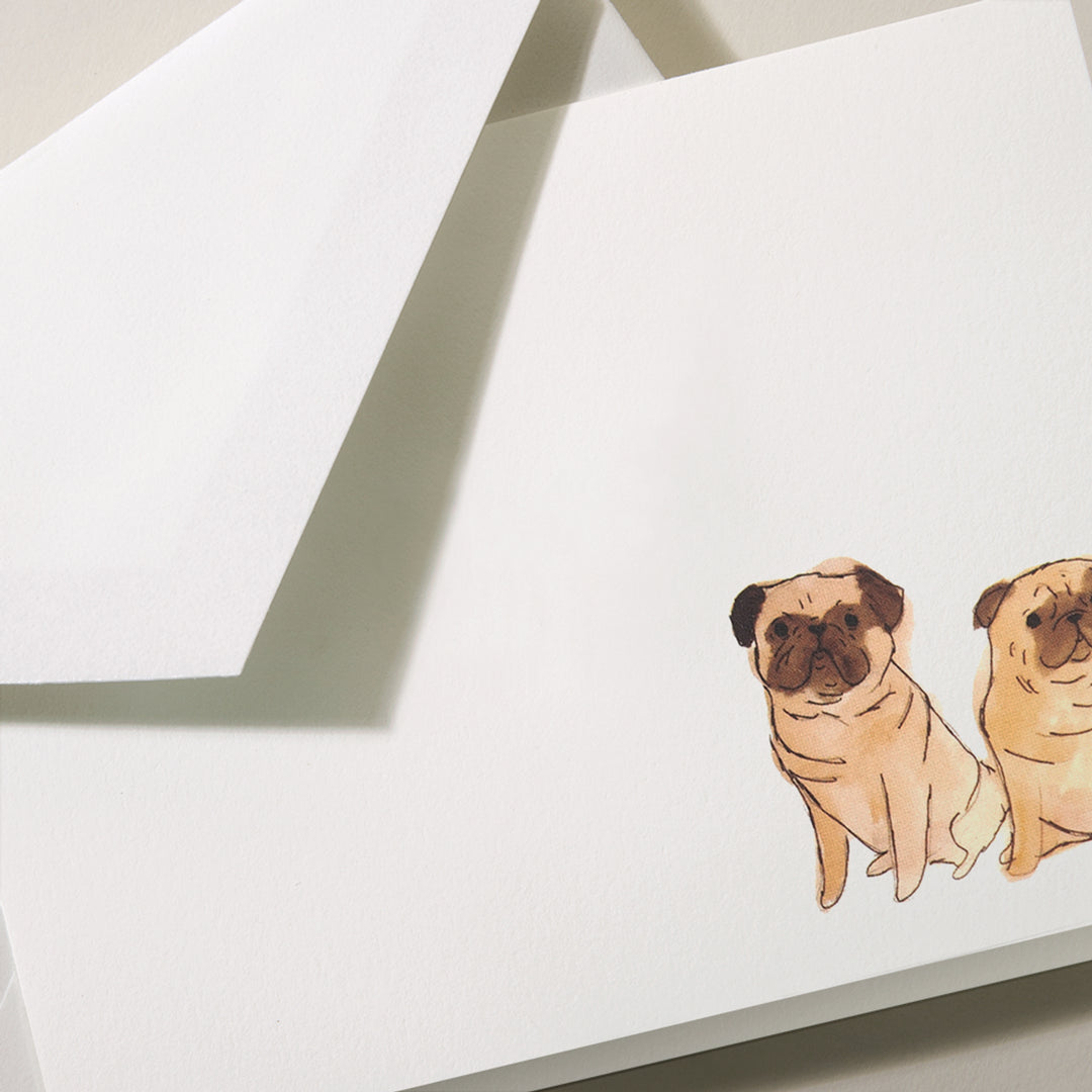 Crane Pugs Dog Note (10pk.)