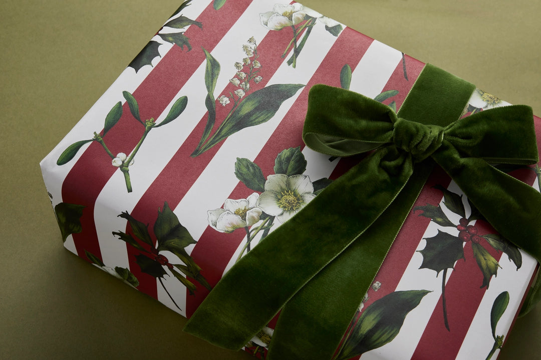 Catherine Lewis Carnivalesque - Red Stripe Gift Wrapping Paper (2 Sheets)