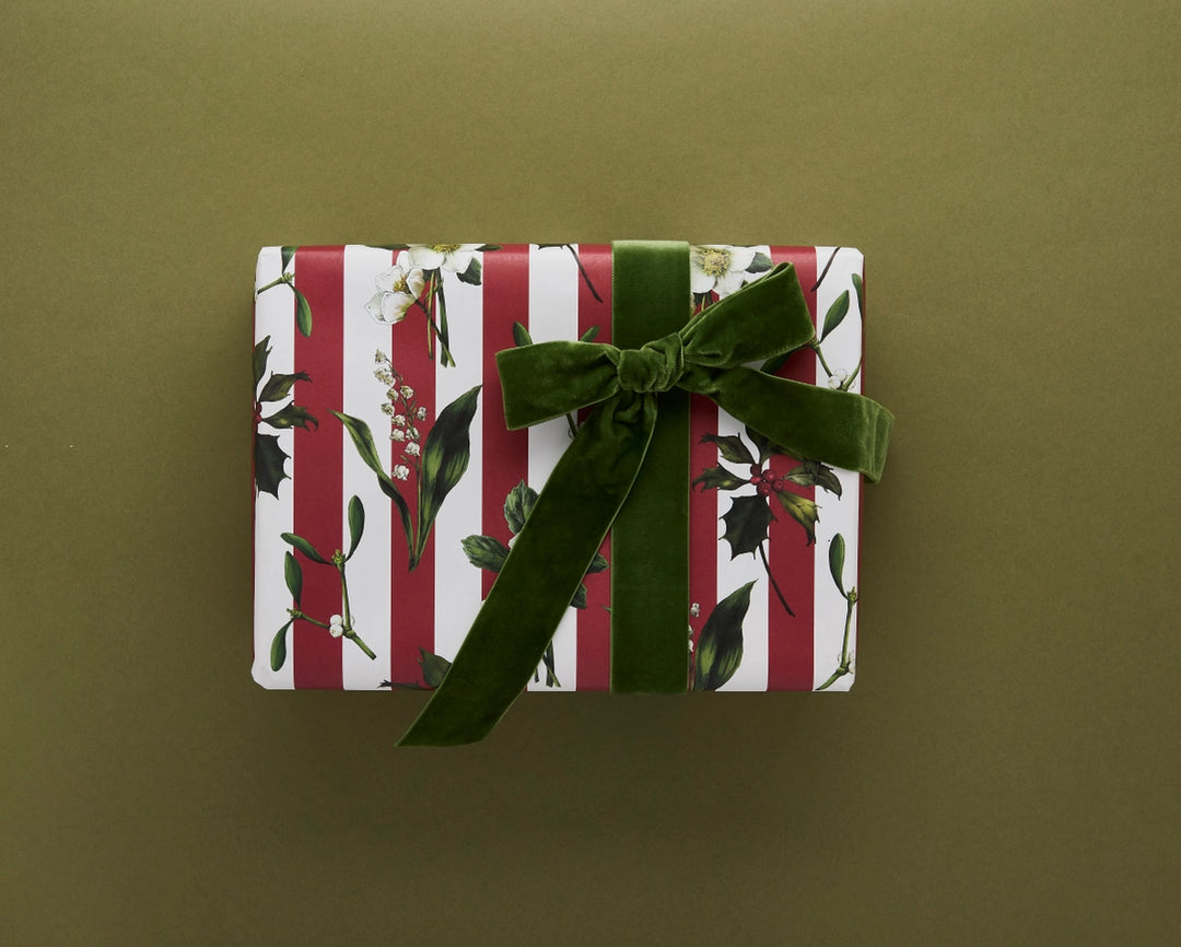 Catherine Lewis Carnivalesque - Red Stripe Gift Wrapping Paper (2 Sheets)