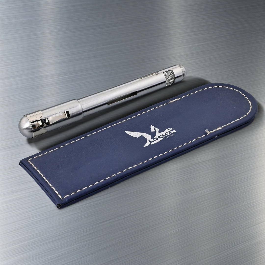 LOCLEN Electa Fountain Pen - Brushed Chrome – The Pleasure of Writing