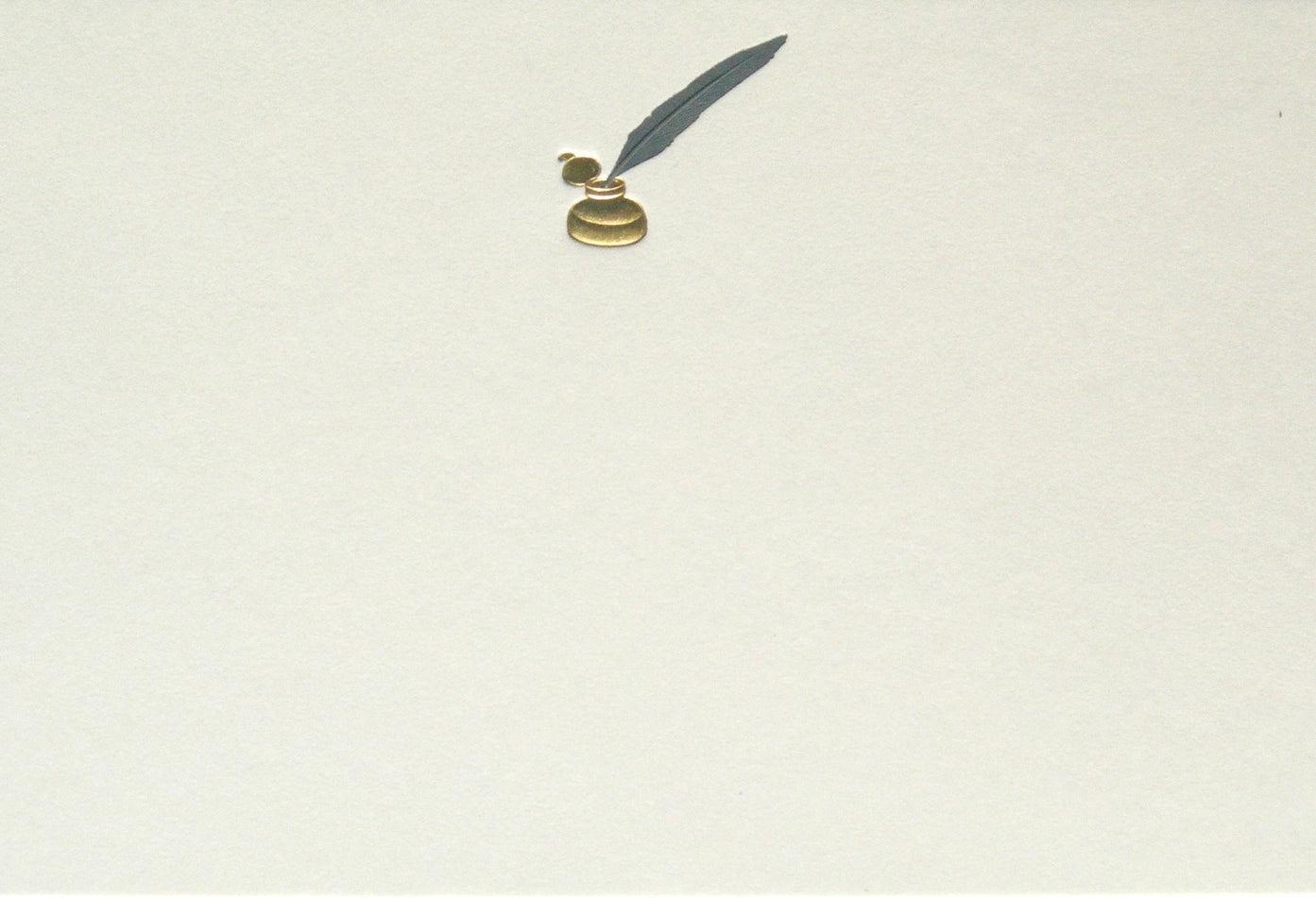 Millwright Note Card Original Crown Mill First Engraved Note Cards Pochette - Blue Ink Well ...
