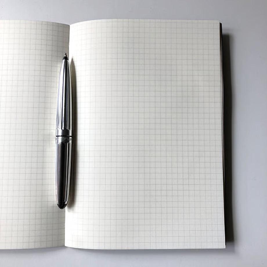 Premium Japanese Paper Slim Notebook - Grey A5 | KUNISAWA JAPAN