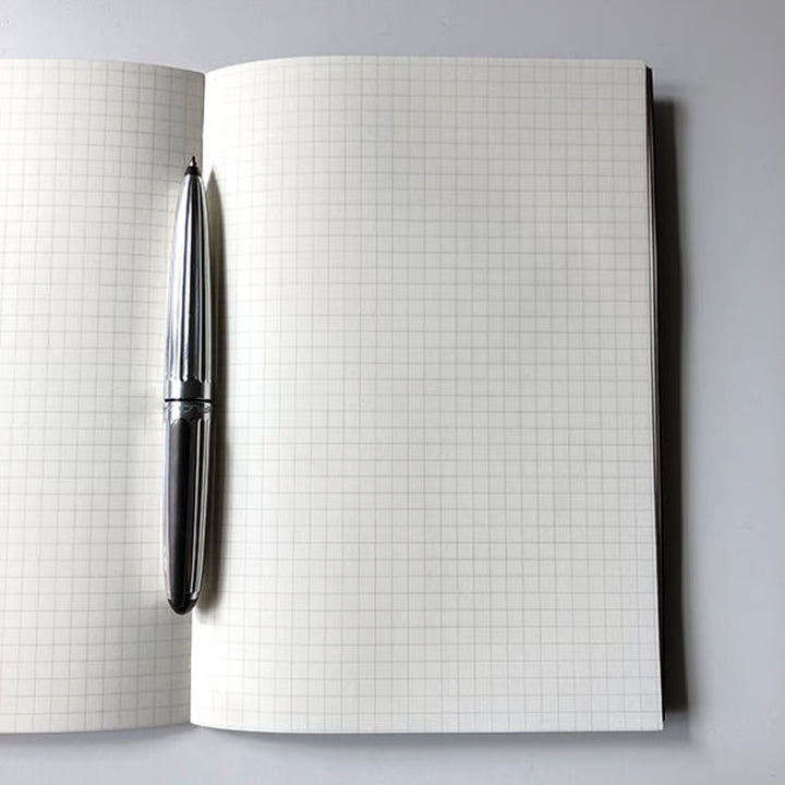Premium Japanese Paper Slim Notebook - Grey A5 | KUNISAWA JAPAN