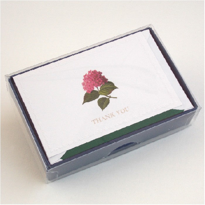 Rossi 1931 Italian Stationery Hydrangea Thank You Notecards 3.33" x 5.12" (10ct.)