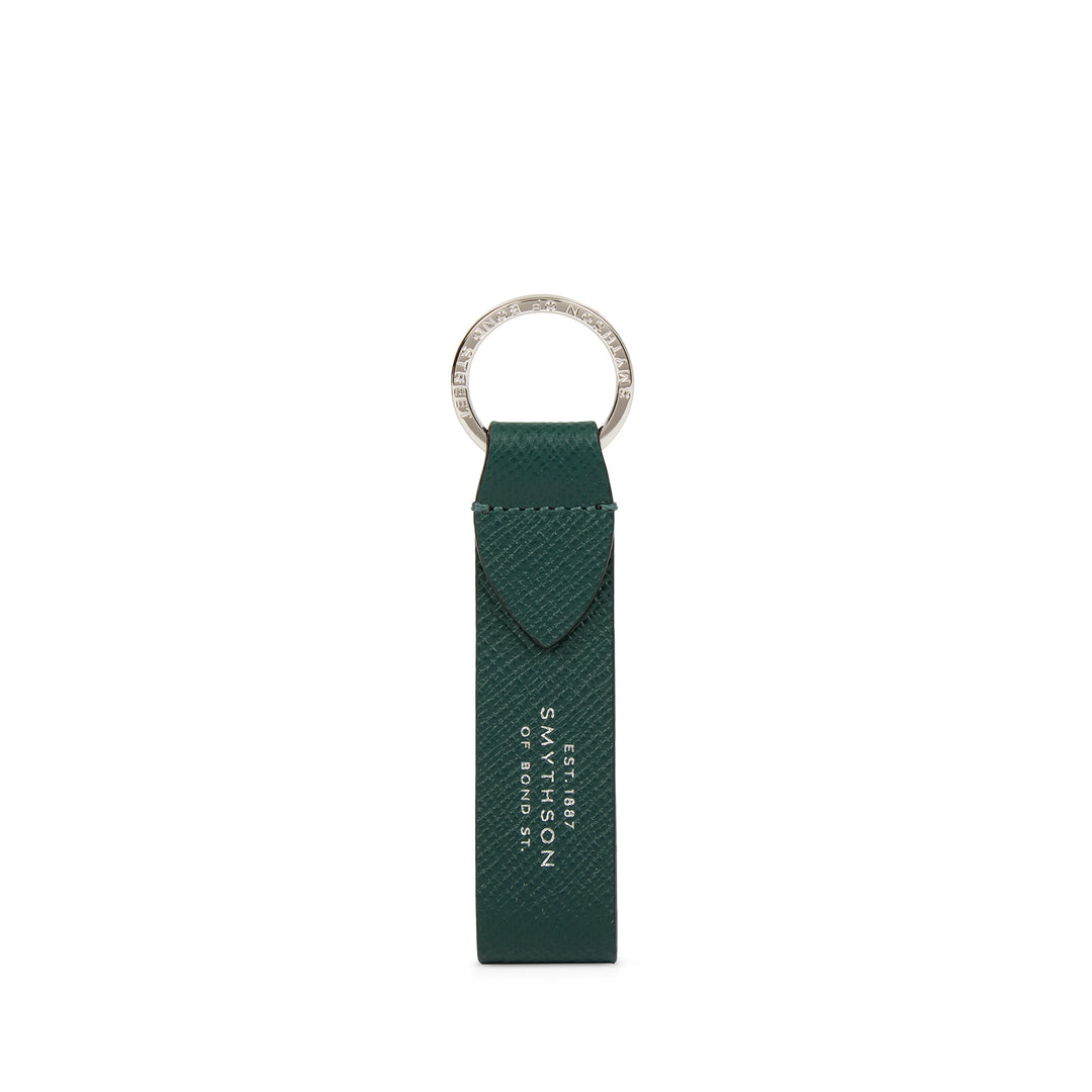 Keyring with Leather Strap in Panama | SMYTHSON LONDON