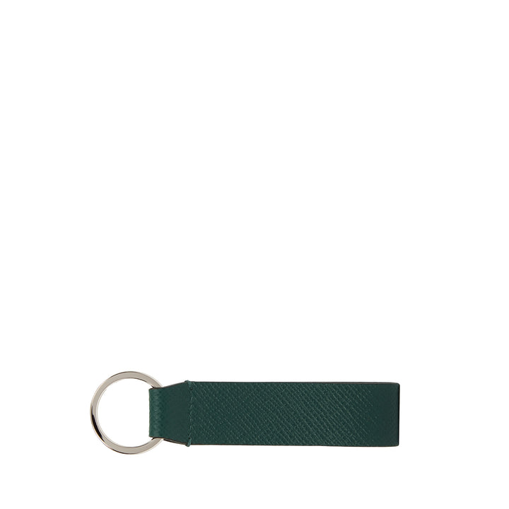 Keyring with Leather Strap in Panama | SMYTHSON LONDON