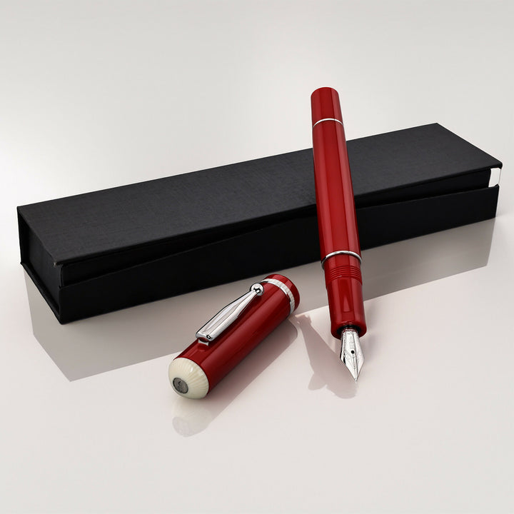 Delta Via Veneto Red Fountain Pen