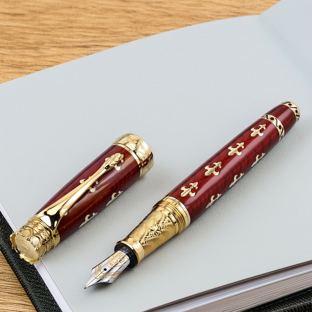 Michel Perchin Red Fleur De Lis