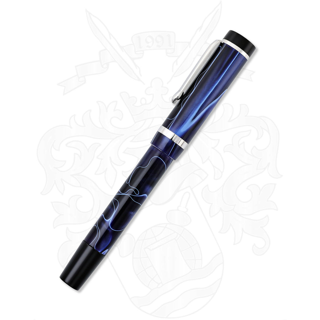 Bexley Submariner Deep Blue Swirl Foutain Pen