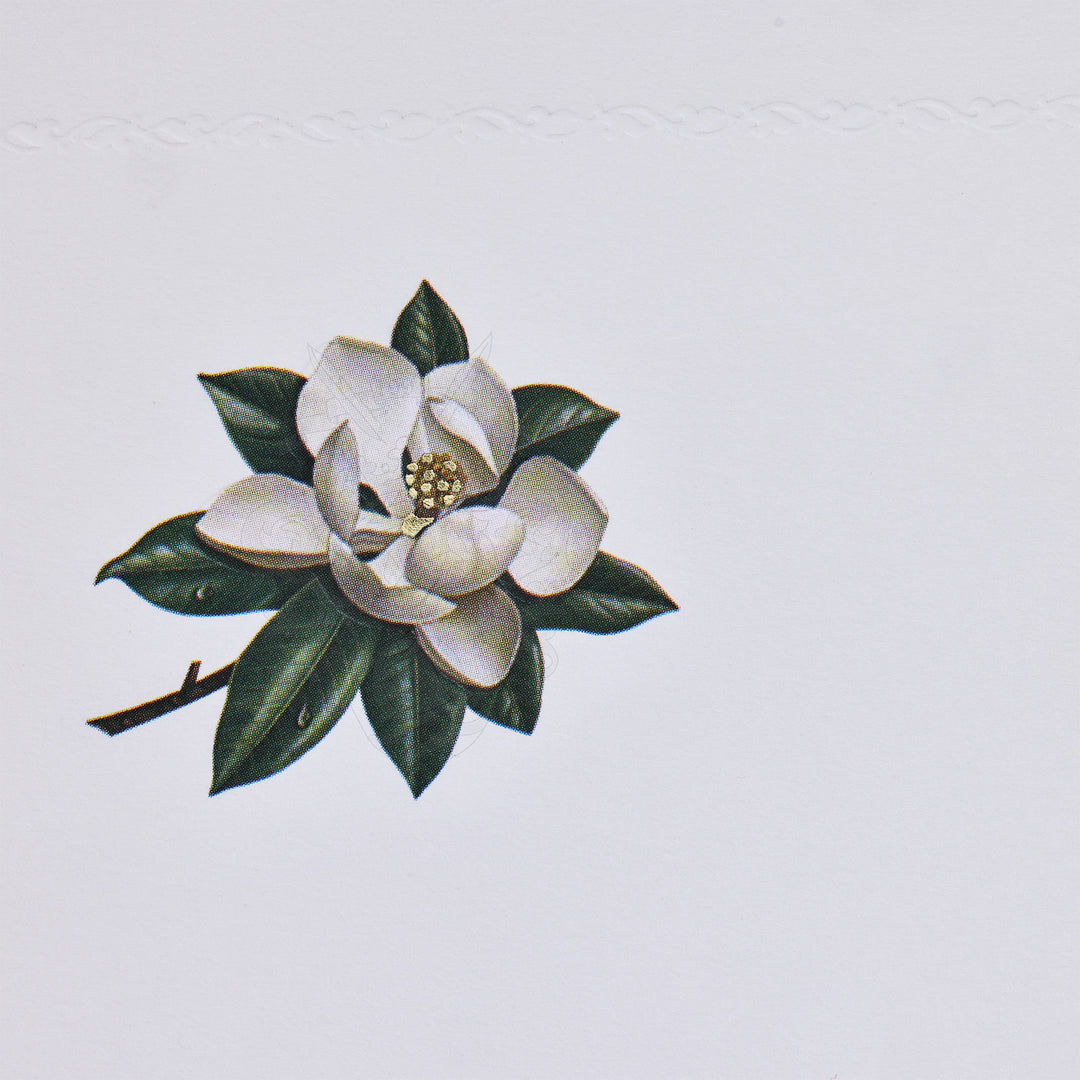 Magnolia Bloom Folded Card Set (10ct.) 3.33"x 5.12" I Rossi 1931 Italian Stationery