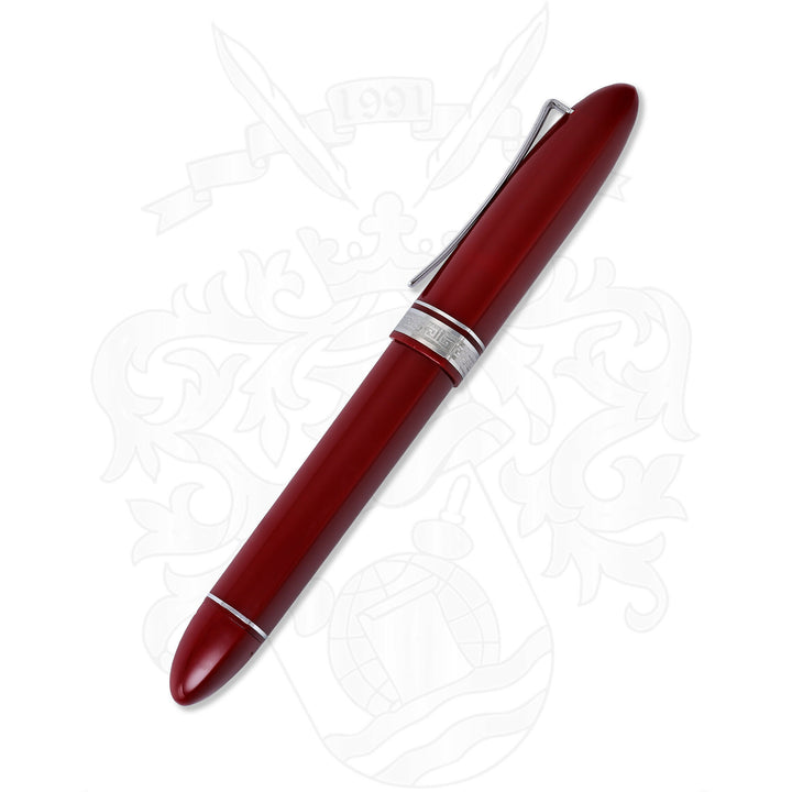 Omas 360 Red And Silver Rollerball