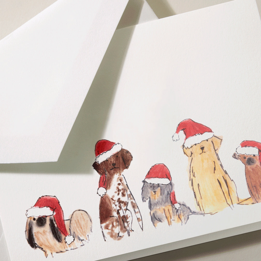 CRANE Santa Dogs Note Cards and Envelopes (10ct.)