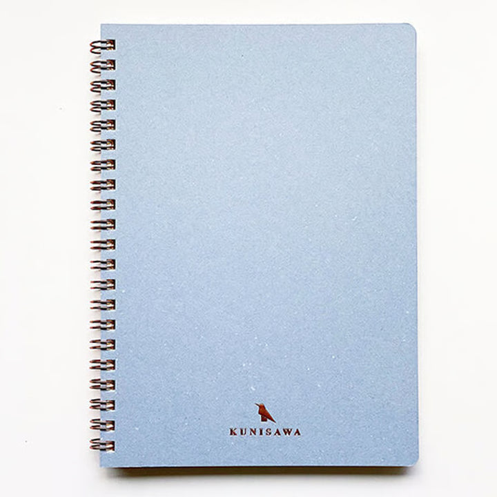 Premium Japanese Paper Ring Notebook- Blue Mist A5 | KUNISAWA JAPAN