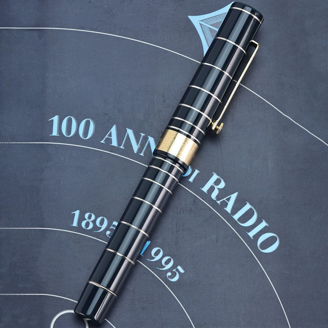 OMAS MARCONI 100 ANNIVERSARY OF THE RADIO Fountain Pen - Blue