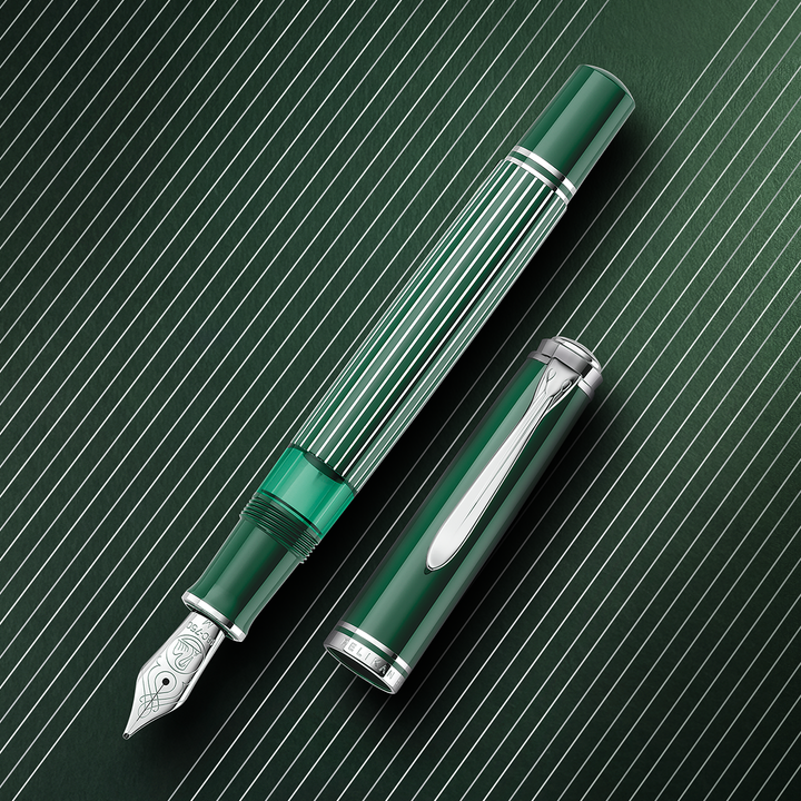 Pelikan Souverän M815 Metal Striped Green